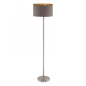 Braune moderne Stehlampe Stoff, Terme, mit Schalter