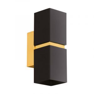 Goldene design Up down Wandleuchte Metall, Annely