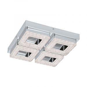 Chrom moderne Wandleuchte Kunststoff, Arjo, 4W, 3000K LED
