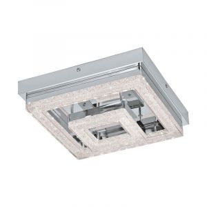 Chrom moderne Deckenleuchte Kunststoff, Arjo, 12W, 3000K LED