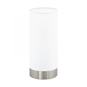 Nickel moderne Tischleuchte Glas, Asiye, mit Schalter