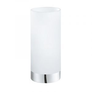 Chrom moderne Tischleuchte Glas, Asiye, mit Schalter
