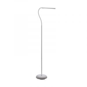 Weiße moderne Stehlampe Kunststoff, Brennan, 5W, 4000K LED, mit Touch-Dimmer