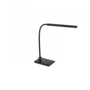 Schwarze moderne Schreibtischlampe Kunststoff, Brennan, 5W, 4000K LED, mit Touch-Dimmer