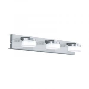 Chrom moderne Wandleuchte Kunststoff, Busra, 7W, 3000K LED, IP44