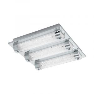 Chrom design Deckenleuchte Glas, Iris, 7W, 4000K LED, IP44