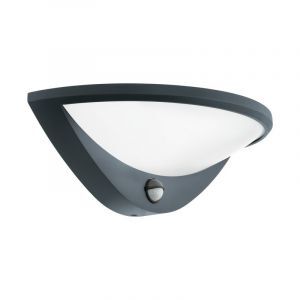 Anthrazit Außen Wandleuchte mit Bewegungsmelder Aluminium, Ryan, IP44