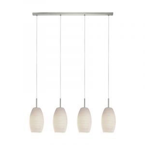 Weiße design Pendelleuchte Glas, Angelino