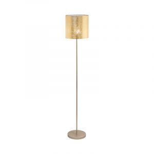 Beige moderne Stehlampe Metall, Megan, mit Schalter