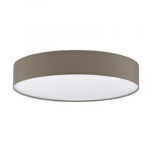 Taupe moderne Deckenleuchte Kunststoff, Sila, 40W, warm- bis kaltweiß einstellbare LED, mit Fernbedienung