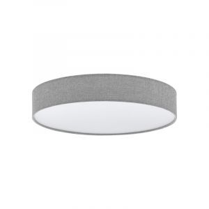 Graue moderne Deckenleuchte Kunststoff, Sila, 40W, warm- bis kaltweiß einstellbare LED, mit Fernbedienung