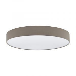 Taupe moderne Deckenleuchte Kunststoff, Sila, 60W, warm- bis kaltweiß einstellbare LED, mit Fernbedienung