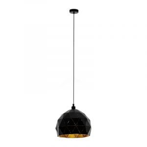 Schwarze moderne Pendelleuchte Stahl, Silva