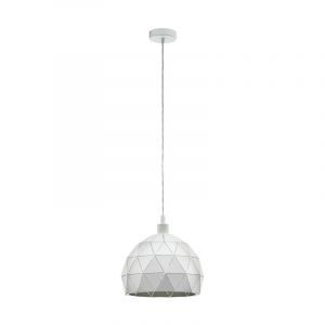Weiße moderne Pendelleuchte Stahl, Silva