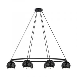 Schwarze moderne Pendelleuchte Stahl, Madelein