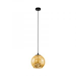 Goldene design Pendelleuchte Glas, Gaston