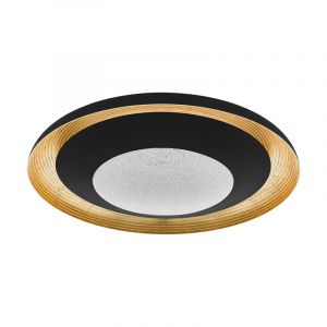 Goldene moderne Deckenlampe Kunststoff, Maddy, 24W, in Lichtfarbe einstellbare LED