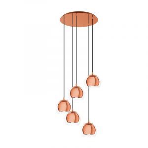 Kupfer design Pendelleuchte Glas, Iroma