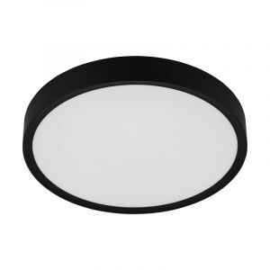 Schwarze moderne Deckenlampe Kunststoff, Jouk, 33W, 3000K LED