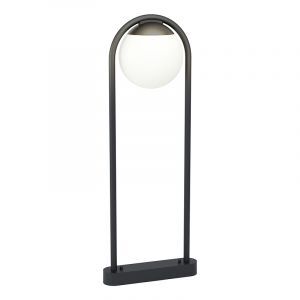 Schwarze moderne Außenleuchte Stahl, Lynne, IP44