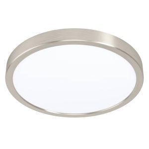 Nickel Smart Deckenleuchte Kunststoff, Geraldo, 19,5W, warm- bis kaltweiß einstellbare LED, IP44
