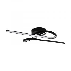 Schwarze design Deckenlampe Aluminium, Tinus, 21W, 3000K LED