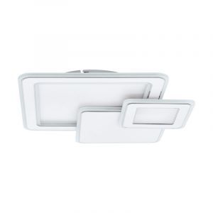 Chrom moderne Deckenlampe Stahl, Everdina, 12W, in Lichtfarbe einstellbare LED