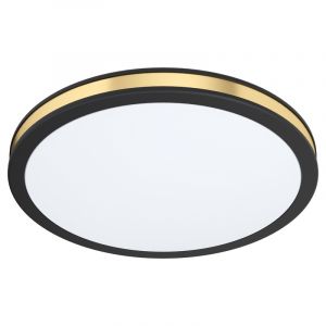 Schwarze moderne Deckenlampe Stahl, Rivano, 11W, 3000K LED