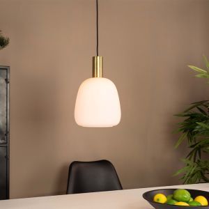 Weiße design Pendelleuchte Glas, Jeannine