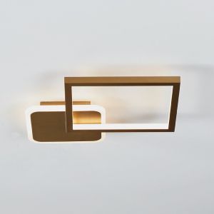 Goldene moderne Deckenleuchte Aluminium, Sivan, 15W, warm- bis kaltweiß einstellbare LED, 3-stufig dimmbar