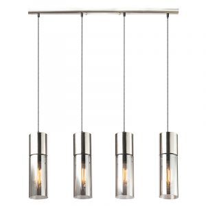 Nickel design Pendelleuchte Glas, Xena