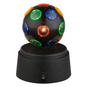 Mehrfarbige Disco Beleuchtung Kunststoff, Laurin, 0,6W, RGB LED, mit Schalter