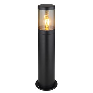 Schwarze moderne Außenleuchte Edelstahl, Lambert, IP44