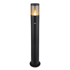 Schwarze moderne Außenleuchte Edelstahl, Lambert, IP44