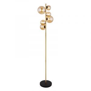 Bernstein design Stehlampe Glas, Melinda, mit Schalter
