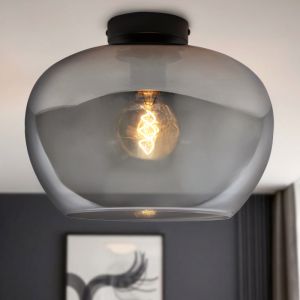 Graue Deckenleuchte Vidro, Glas, design, mittelgroß