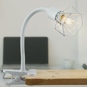 Industrielle Klemmspot Weiß, Jaylano, mit Schalter