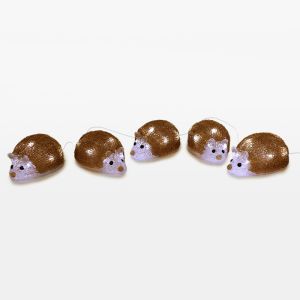 5 LED-Igel, für drinnen und draußen