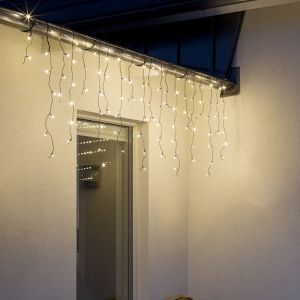 3 Meter Expansion für Verknüpfbare Eiszapfenbeleuchtung, 70 cm hoch, Warmweiß, IP44, für die Basic Serie