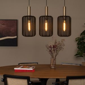 Schwarze Pendelleuchte Modern, Corina