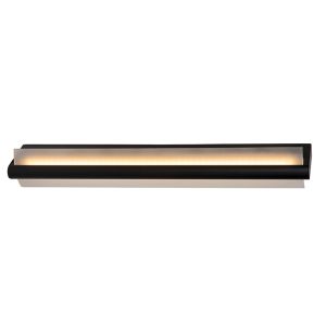 Schwarze Wandleuchte Badezimmer Modern, Wanda, 19W, 3000K LED, IP44