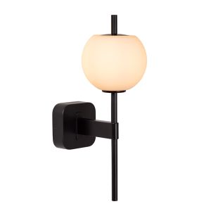 Schwarze Wandleuchte Badezimmer Retro, Elda, IP44