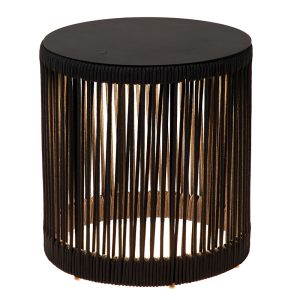 Schwarze aufladbare Stehlampe Modern, Pingi, 3W, 3000K LED, IP44, 3-stufig dimmbar