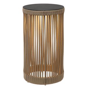 Taupe aufladbare Stehlampe Modern, Pingi, 3W, 3000K LED, IP44, 3-stufig dimmbar