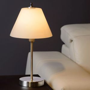 Chrom Tischleuchte Antik, Touch, mit Touch-Dimmer
