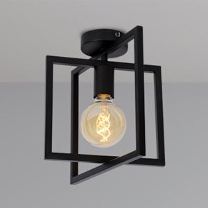 Schwarze Deckenlampe Modern, Luuk