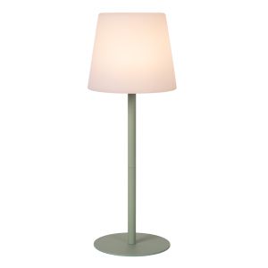 Grüne aufladbare Außen Tischlampe Modern, Tyon, 2W, 2700K LED, IP65, mit Touch-Dimmer