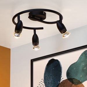 Schwarze Deckenstrahler Modern, Caro
