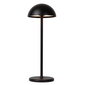 Schwarze Außen Tischleuchte Retro, Joy, 1,5W, 3000K LED, IP54, mit Touch-Dimmer