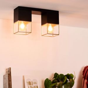 Goldene Deckenlampe Modern, Rixt